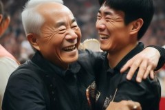 郑钦文夺冠瞬间：激动拥抱教练里巴！
