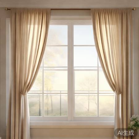 窗帘色彩简洁，风水宜人