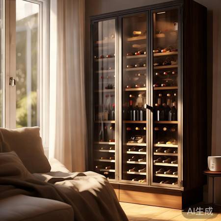 红酒家酒柜,舒适避光处
