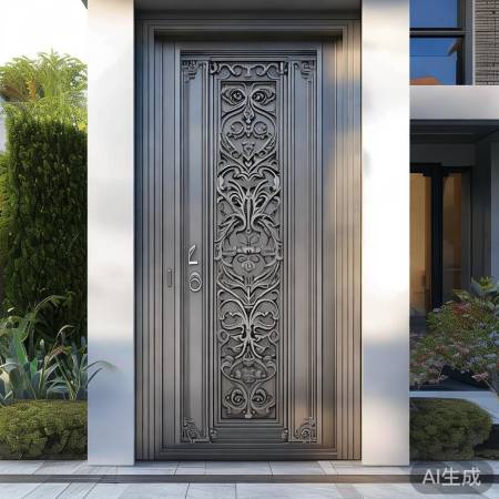欧式防盗门雕花，守护艺术生活