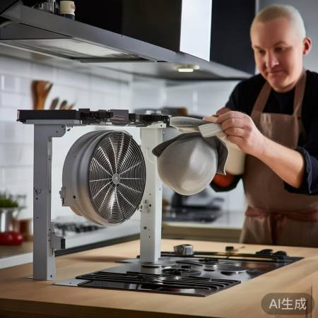 “油烟机清洁,延长使用寿命”