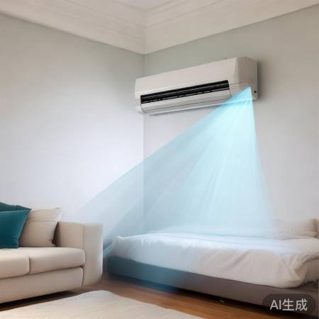 空调宜角落安装,避直吹。