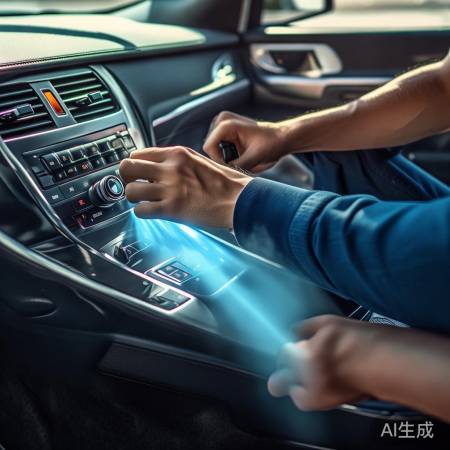 宝马三系空调脚部吹风,夏日清凉