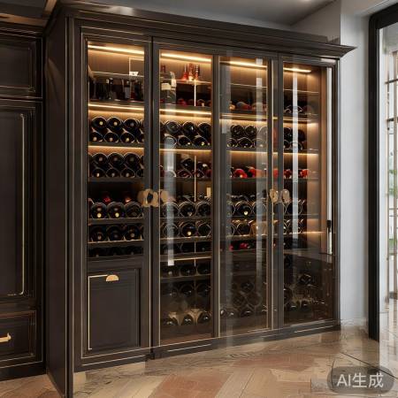 选通风干燥角落置红酒柜