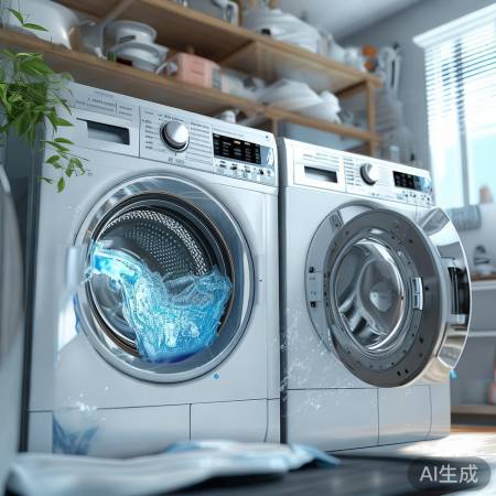 洗衣机原理：波轮涡流洗，滚筒摩