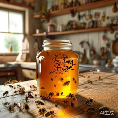 “优质蜂农,蜂蜜久存不坏”