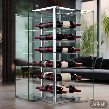 透明玻璃红酒柜,时尚个性