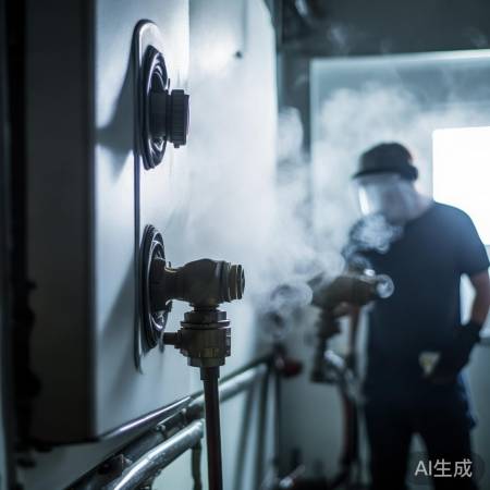 远离放气阀，防止烫伤。