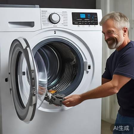 洗衣机安装成功，运行正常