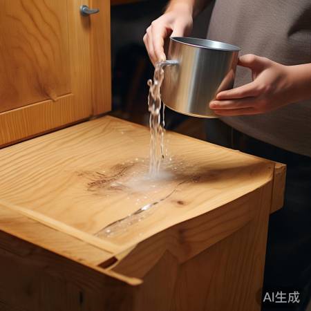 热水浸泡恢复柜门变形