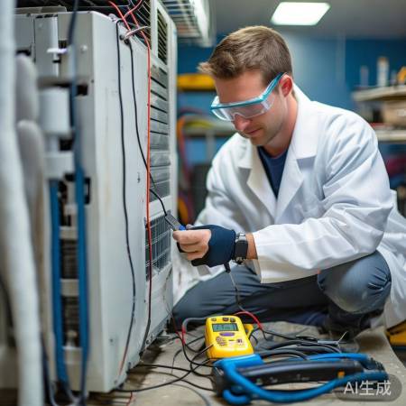 检查空调排水管,无泄漏