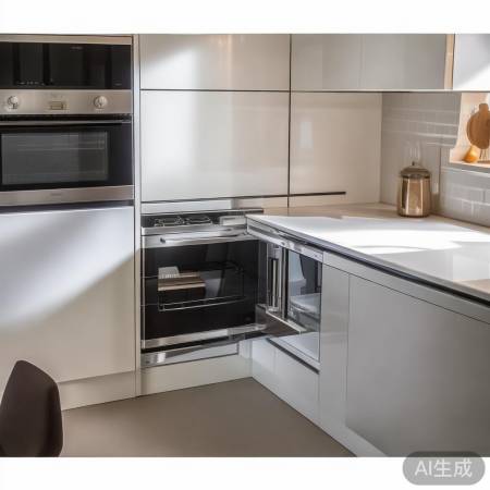 L型U型厨房集成灶装转角