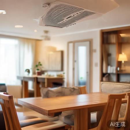 餐厅暖调温馨,空调出风调节