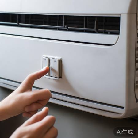 找到开关,操作启动空调