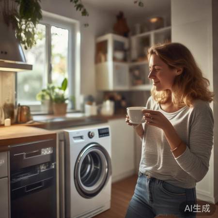 “洗衣静音,生活小确幸”