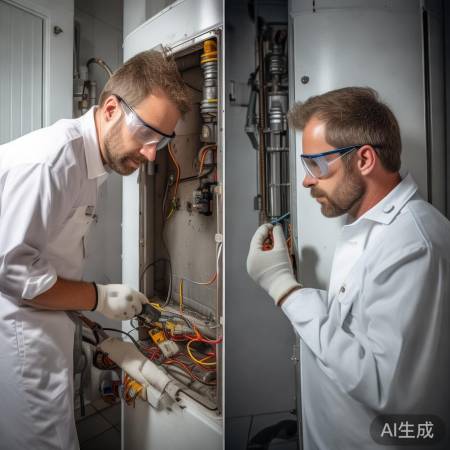 检查热水器内部接地线