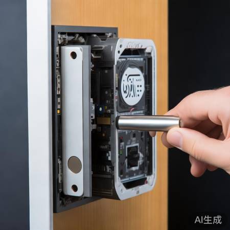 指纹锁拆面板卸螺丝,注意安全。