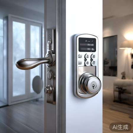 “机械电子双保险锁”