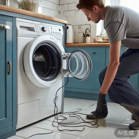 洗衣机充电线掉落处理方法