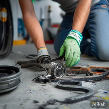 周末拆洗衣机皮带轮小技巧