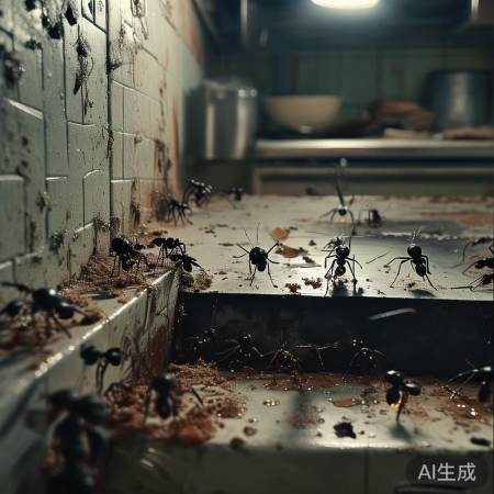 厨房蟑螂藏匿处