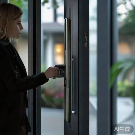 防盗门刷卡便利，护信息安全。