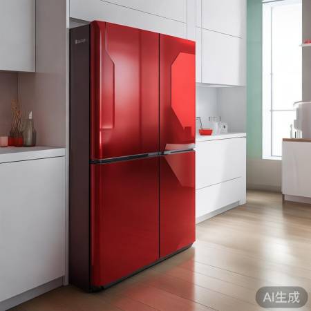 冰箱外观独特，实用美观。