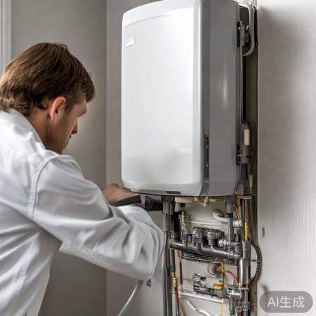 安装壁挂炉，注意密封管道