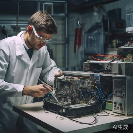 更换显像管，小心电路。