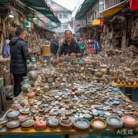 邯郸旧货市场独特热闹