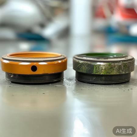 新旧滤芯颜色对比