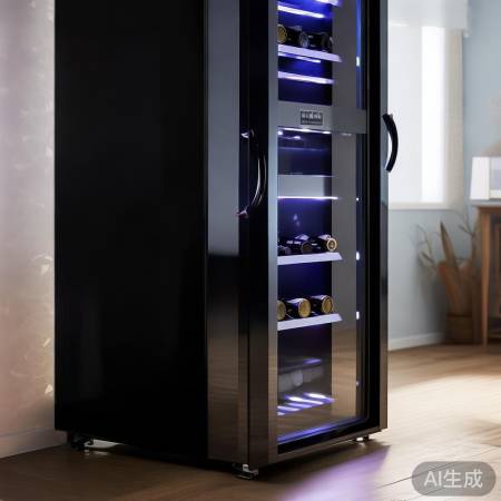 智能温控红酒柜,人性照明设计