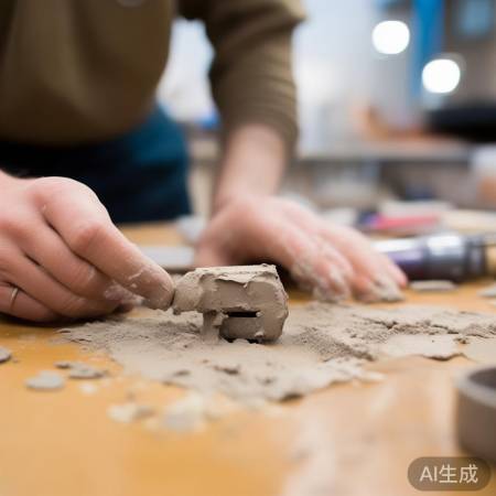 包裹磁铁留小洞