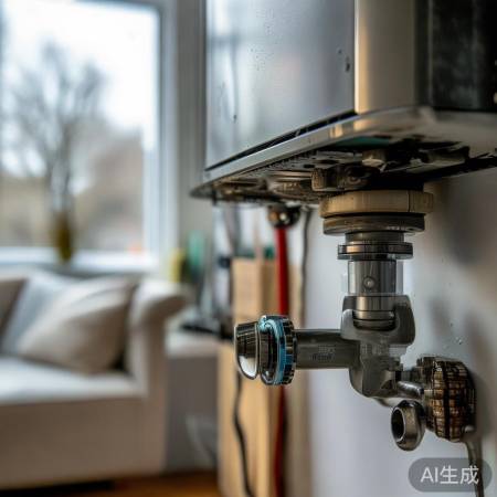 检查壁挂炉进水阀