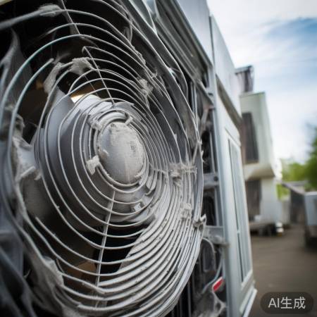 空调风扇灰尘过多,需清理呼吸新