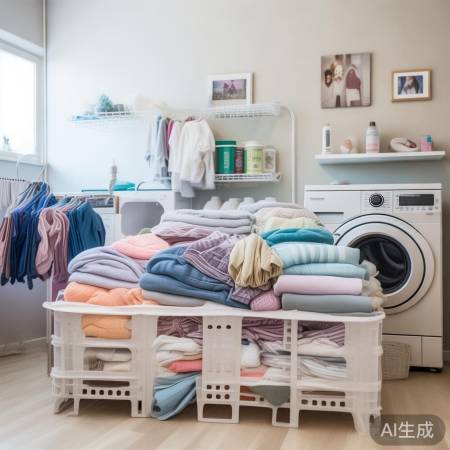 洗衣机整理,衣物不堆积