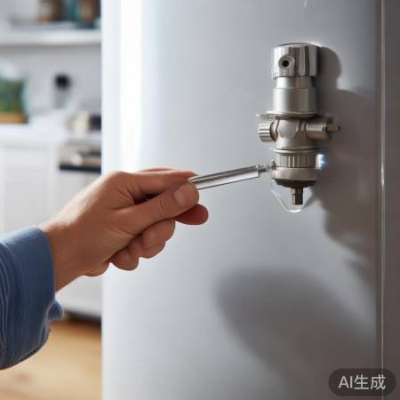 调整热水器出水口