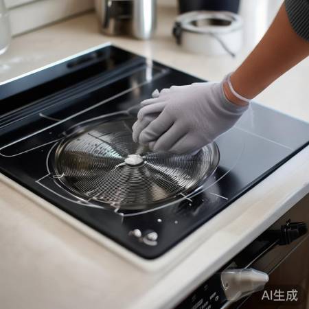 “温水洗洁精清洗集成灶风扇”