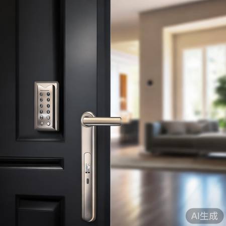 门把手旁寻智能锁