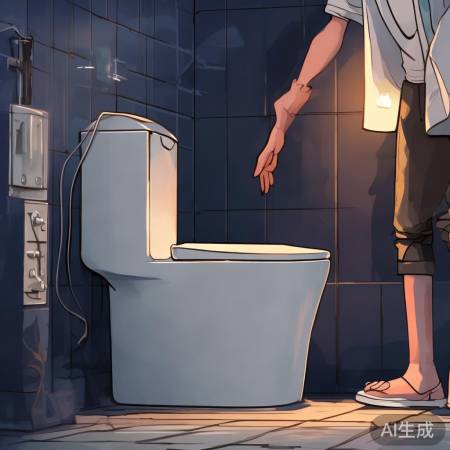 马桶电路故障,重启电源解决