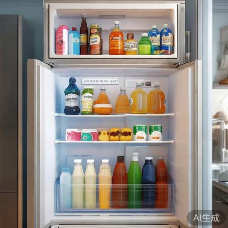 冰箱分层放饮食品