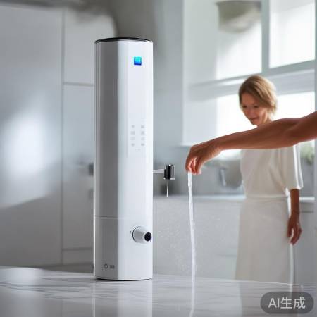 “快速热水，智能调压，洗澡无忧