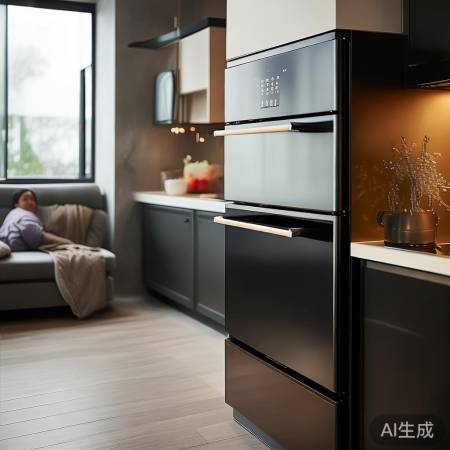 “樱雪集成灶，简约大气美观”