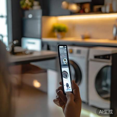 厨房远程控洗衣，节能一步到位。
