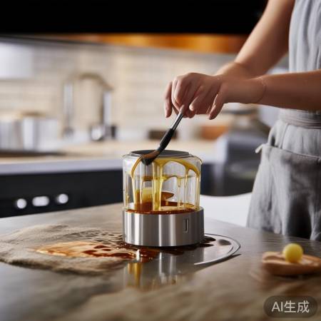 清洁油烟过滤网，油污掉落