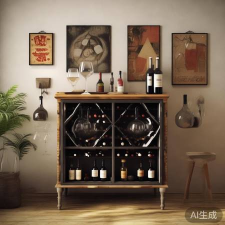 红酒柜变吧台,小资情调满满
