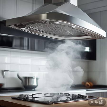 油烟机距灶台40cm,吸烟无干