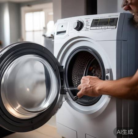 洗衣机启动检查螺丝