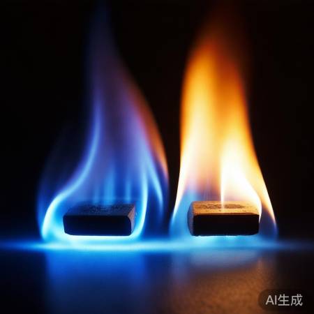 火苗颜色反映燃烧效率