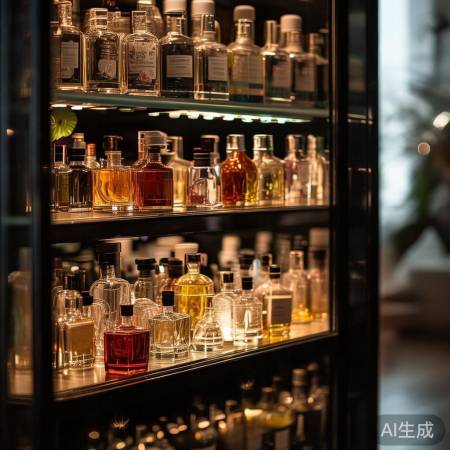 香水上层，分类存放，香调交融。